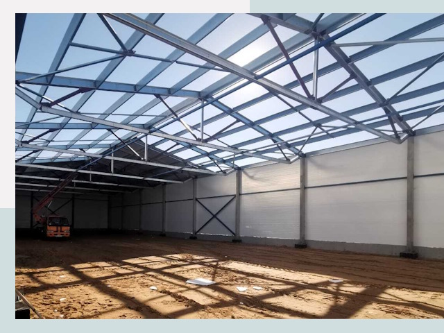 Строительство сенохранилищ в Нягани