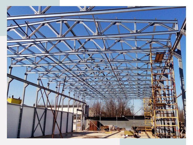 Строительство цехов в Нягань от 611 руб. под ключ