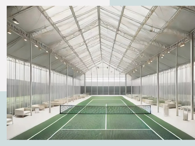 Строительство теннисных кортов в Нягани