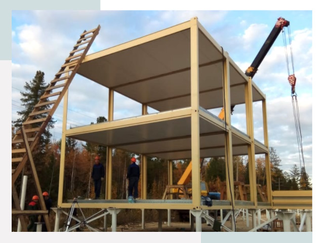 Строительство модульных здания Нягань