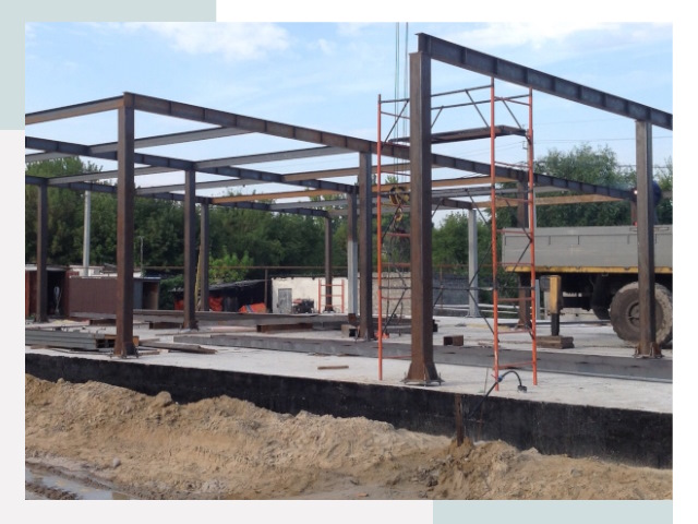 Фундамент для ангаров в Нягани