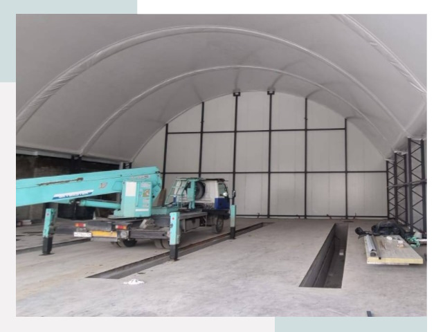 Внутреннее оснащение ангаров в Нягани