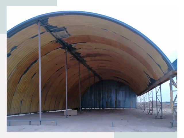 Реконструкция ангаров в Нягани