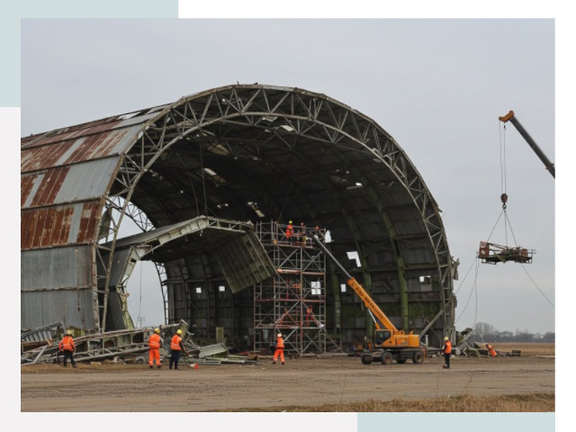 Демонтаж ангаров в Нягани